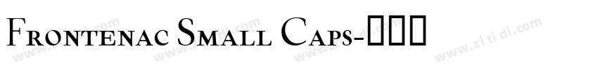 Frontenac Small Caps字体转换